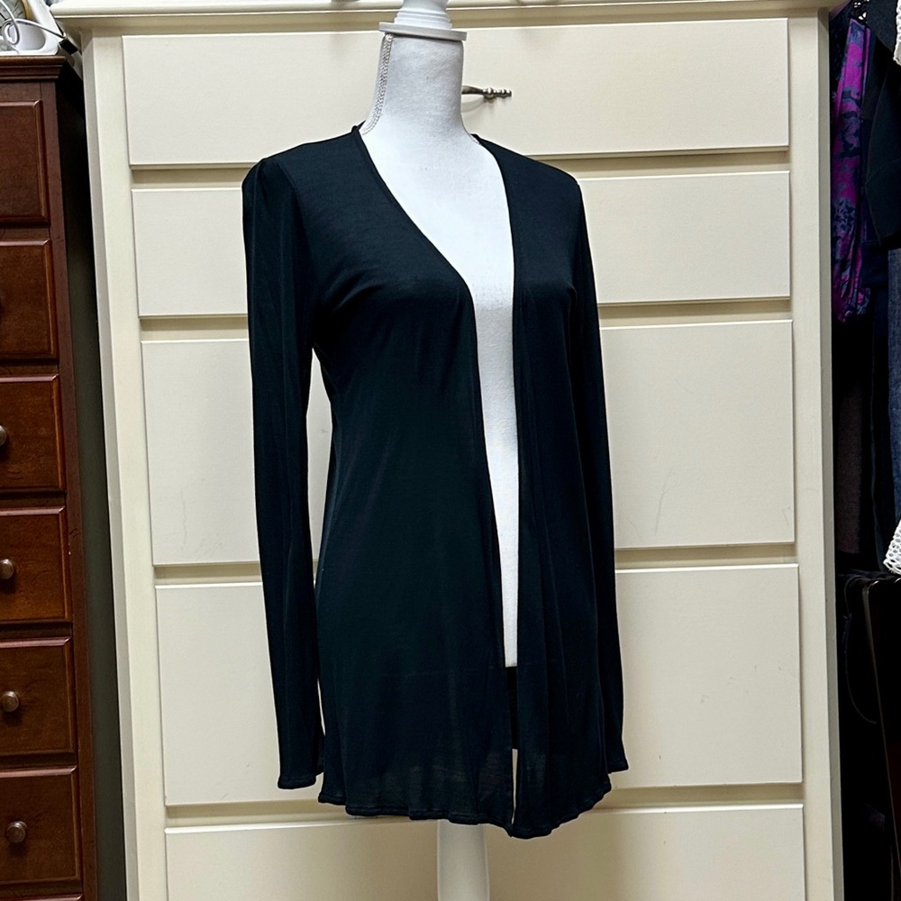 Majestic Filatures black open cardigan XS